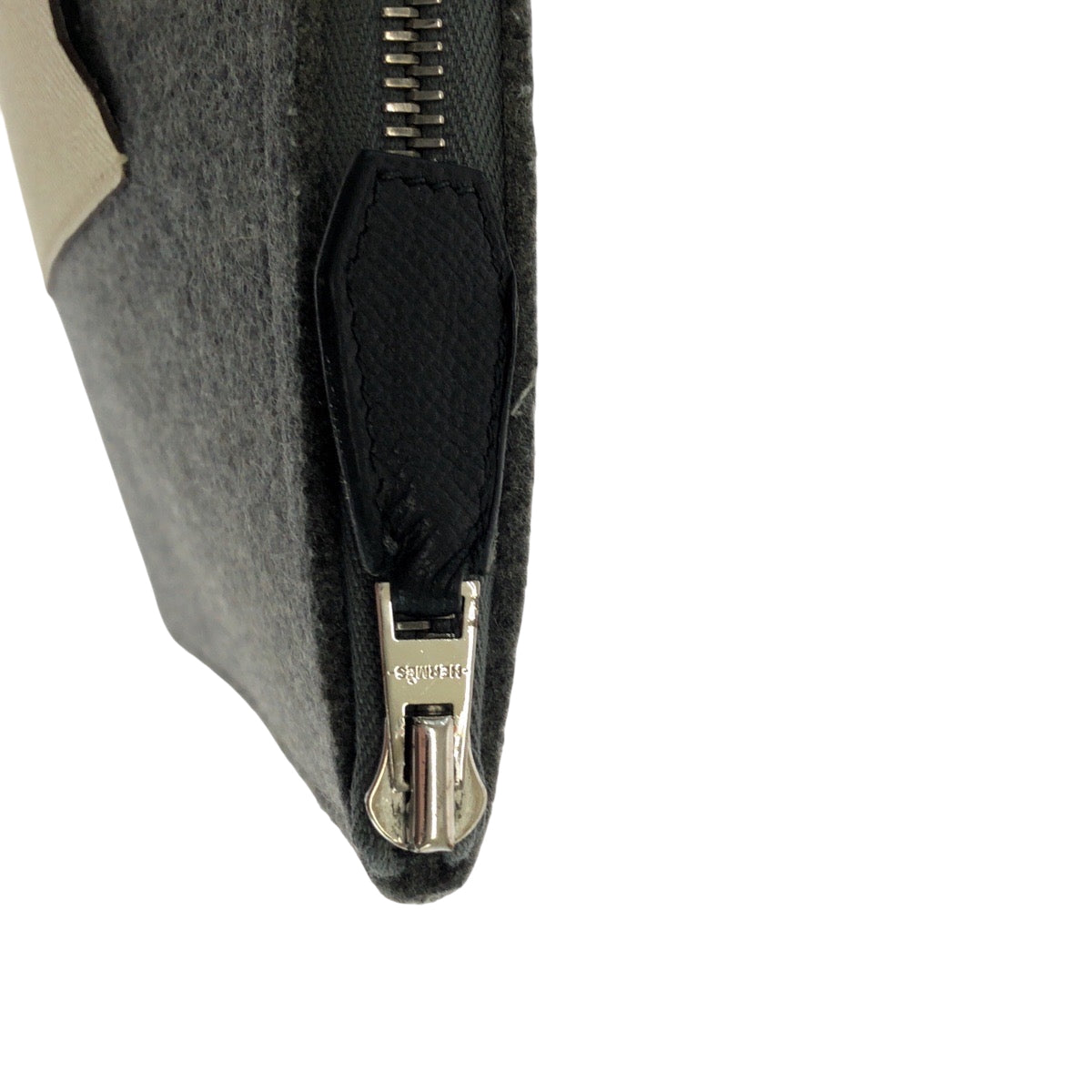 HERMES Clutch bag felt multicolor Toudou 37