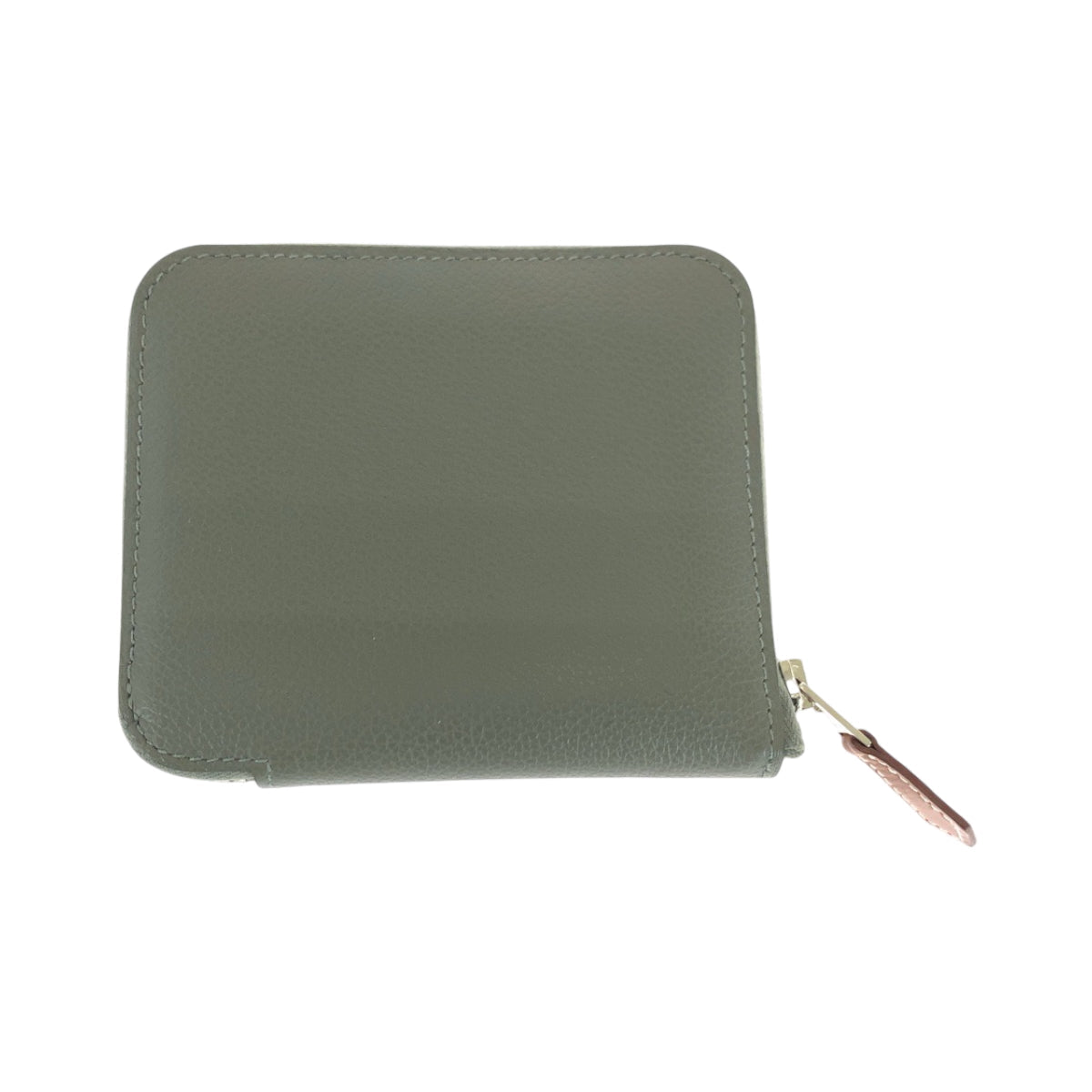 HERMES Bifold Wallet Evercolor green Azap Compact Silk in