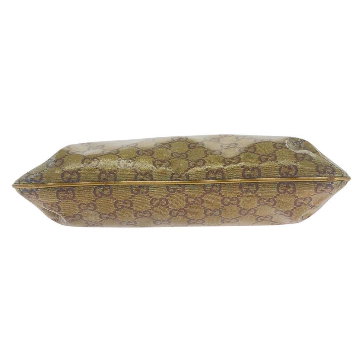 GUCCI Shoulder Bag 189749 Coated canvas beige GG crystal