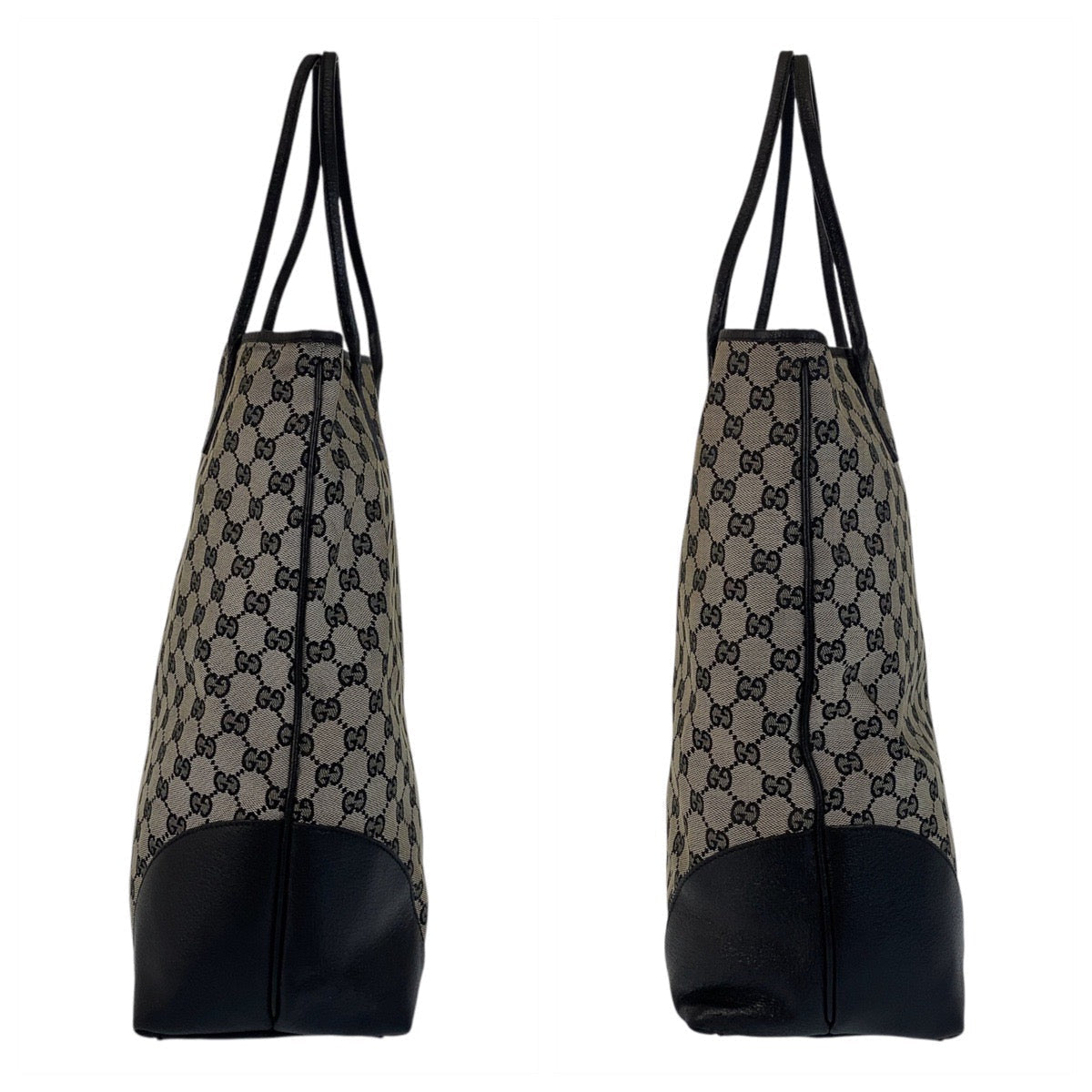 GUCCI Tote Bag 263345 GG canvas gray black black