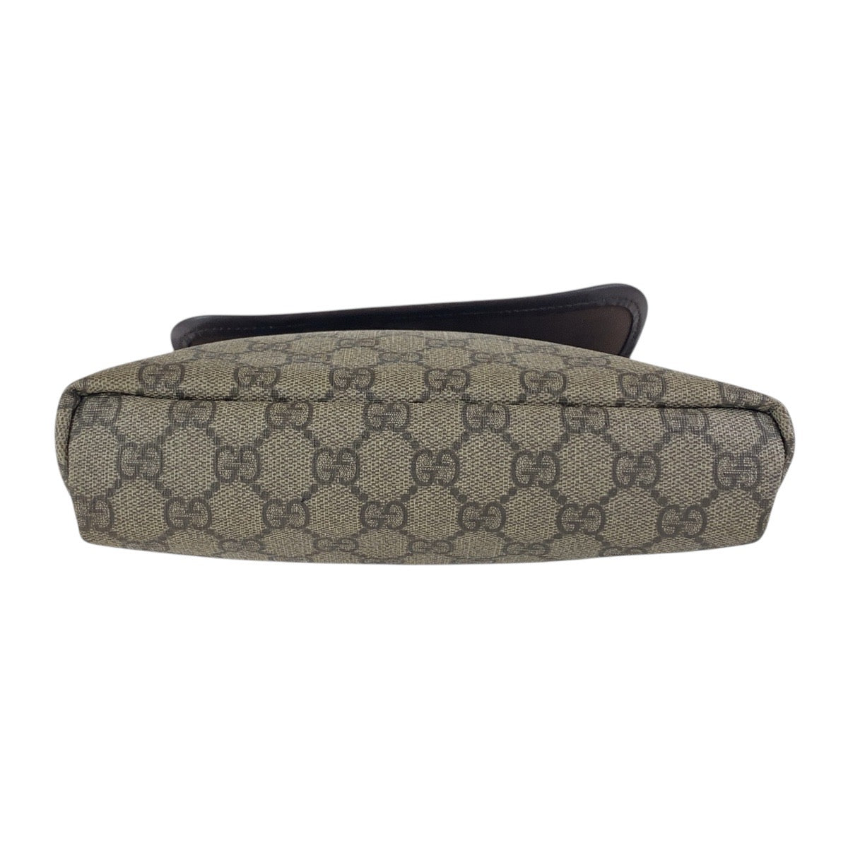 GUCCI Shoulder Bag 223666 GG Supreme Canvas Beige Brown SilverMetal