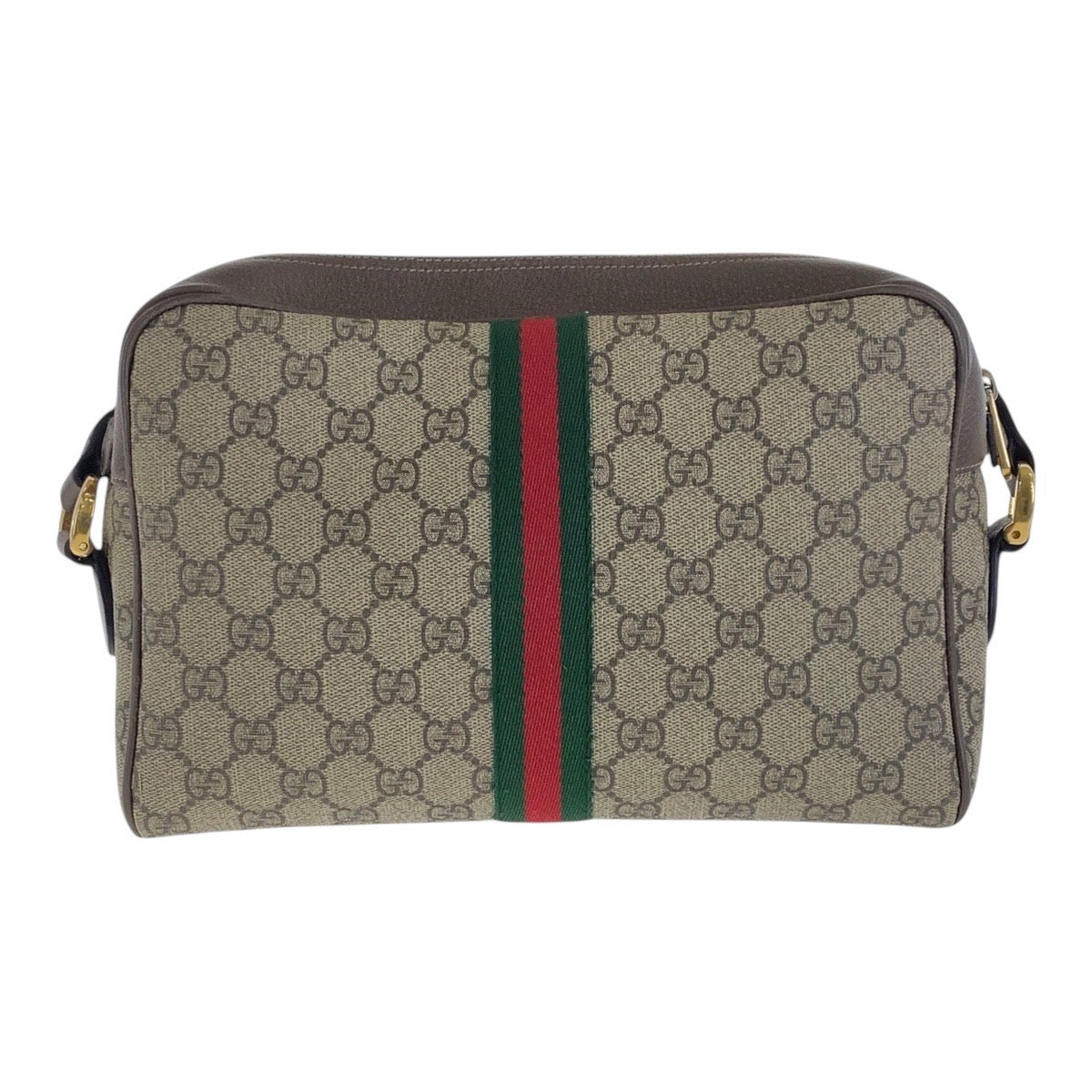 GUCCI Shoulder Bag 517060 GG Supreme Canvas Beige Gold Metal Sherry Line Ophidia