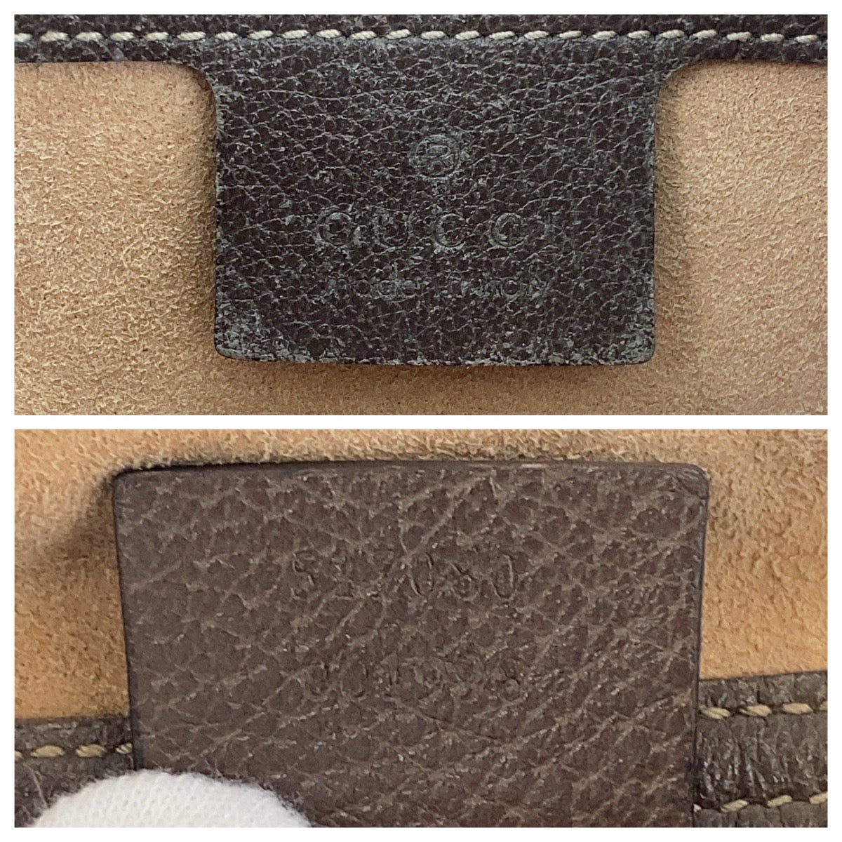 GUCCI Shoulder Bag 517060 GG Supreme Canvas Beige Gold Metal Sherry Line Ophidia