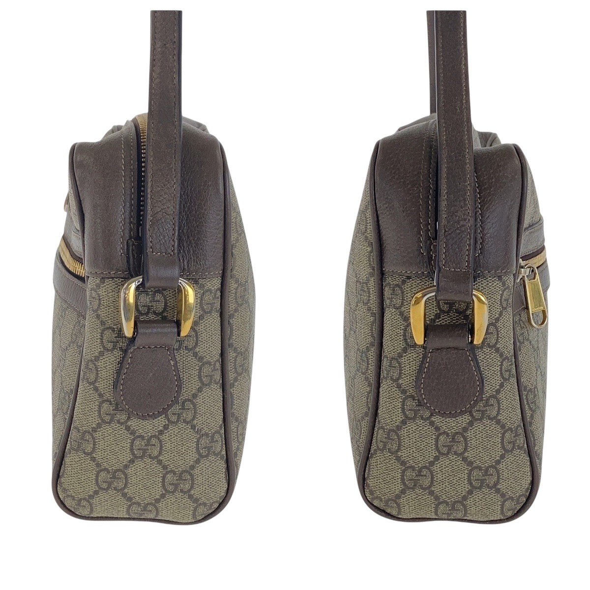 GUCCI Shoulder Bag 517060 GG Supreme Canvas Beige Gold Metal Sherry Line Ophidia