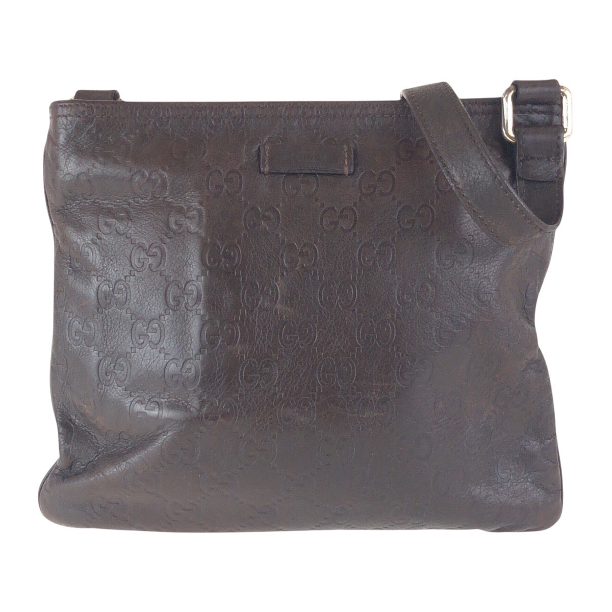 GUCCI Shoulder Bag 20 6 leather Brown Sima