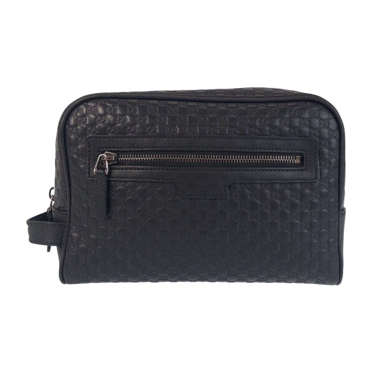 GUCCI business bag 419775 leather Black black Micro Guccisima