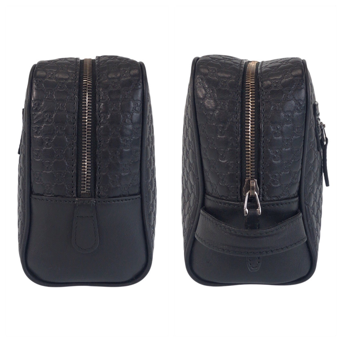 GUCCI business bag 419775 leather Black black Micro Guccisima