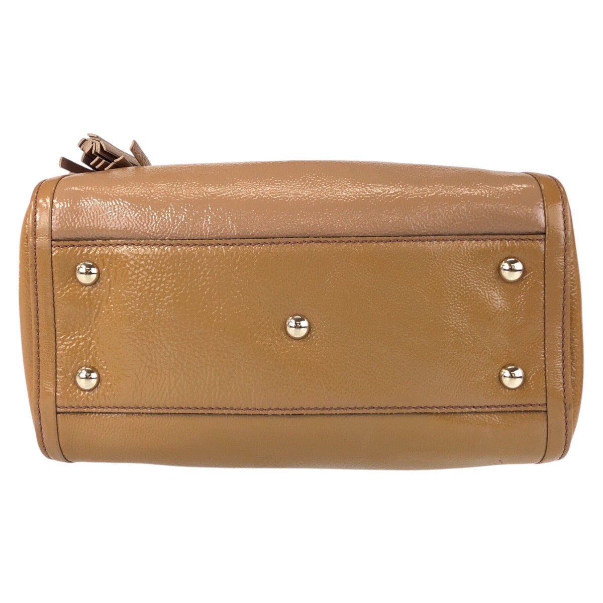 GUCCI Handbag 336751 Patent leather Camel Soho