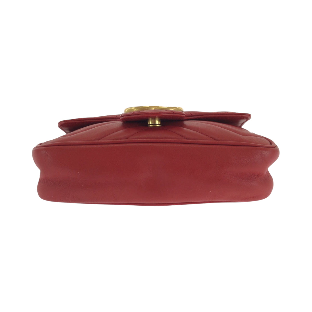 GUCCI Shoulder Bag 476433 leather Red GG Marmont
