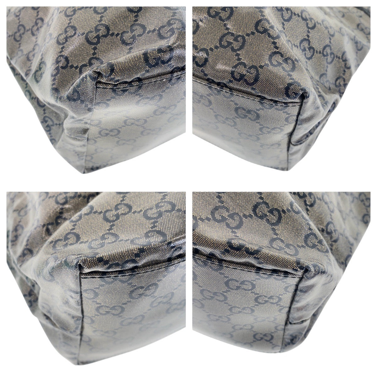 GUCCI Tote Bag 155524 Coated canvas gray Shoulder Bag