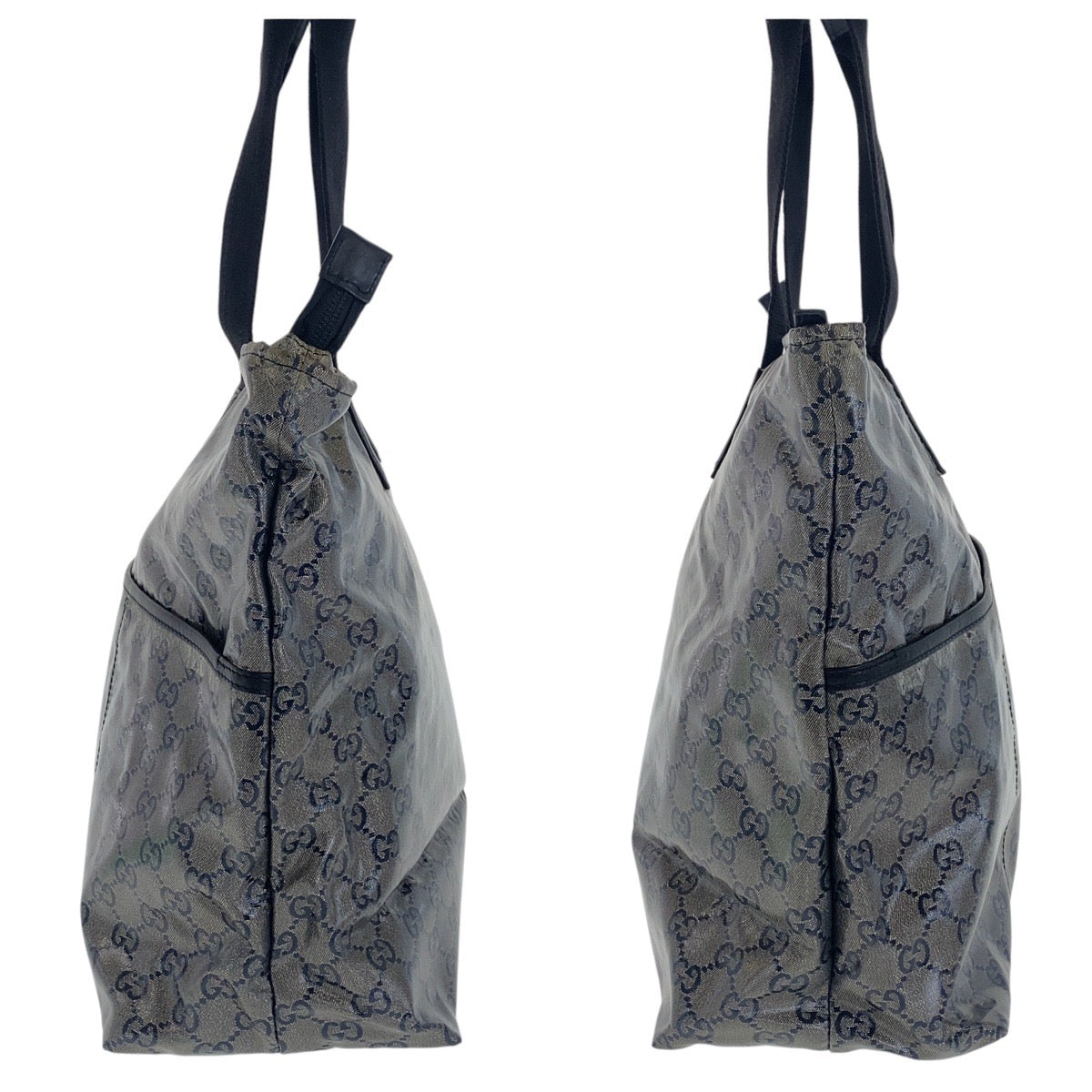 GUCCI Tote Bag 155524 Coated canvas gray Shoulder Bag