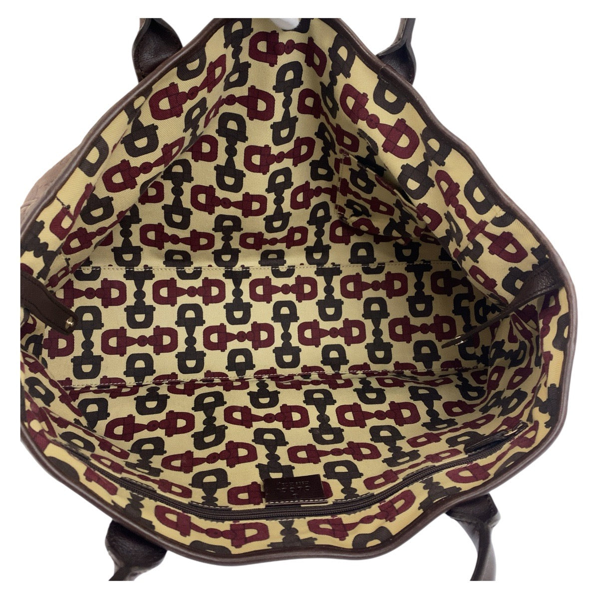 GUCCI Tote Bag 163805 leather Brown Guccishima Princey