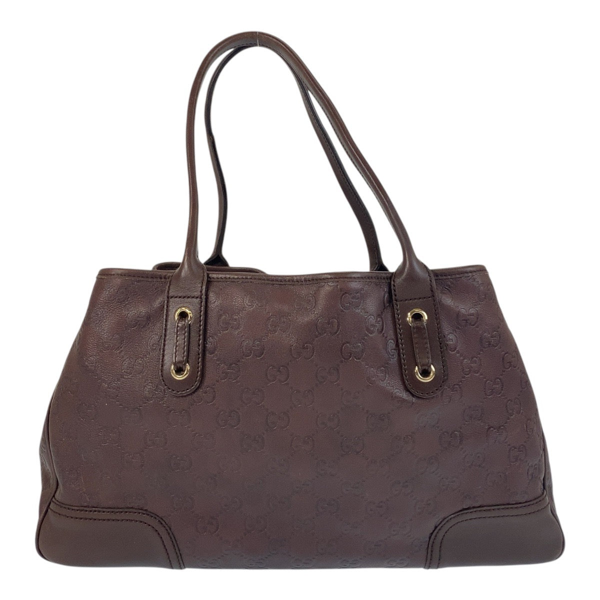 GUCCI Tote Bag 163805 leather Brown Guccishima Princey