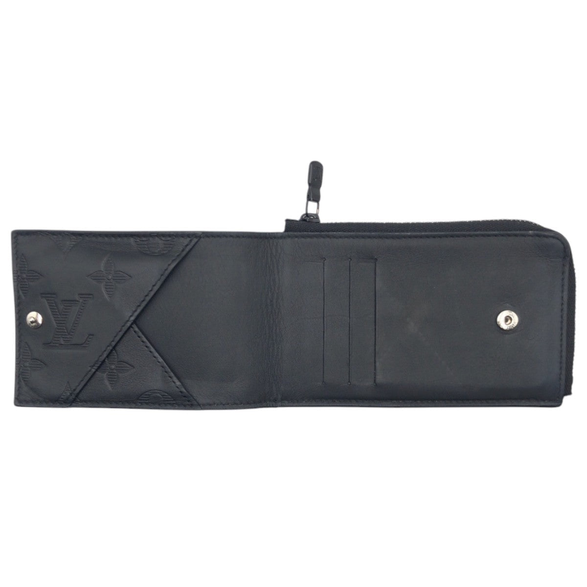 LOUIS VUITTON Coin case M82526 leather black Monogram hybrid wallet