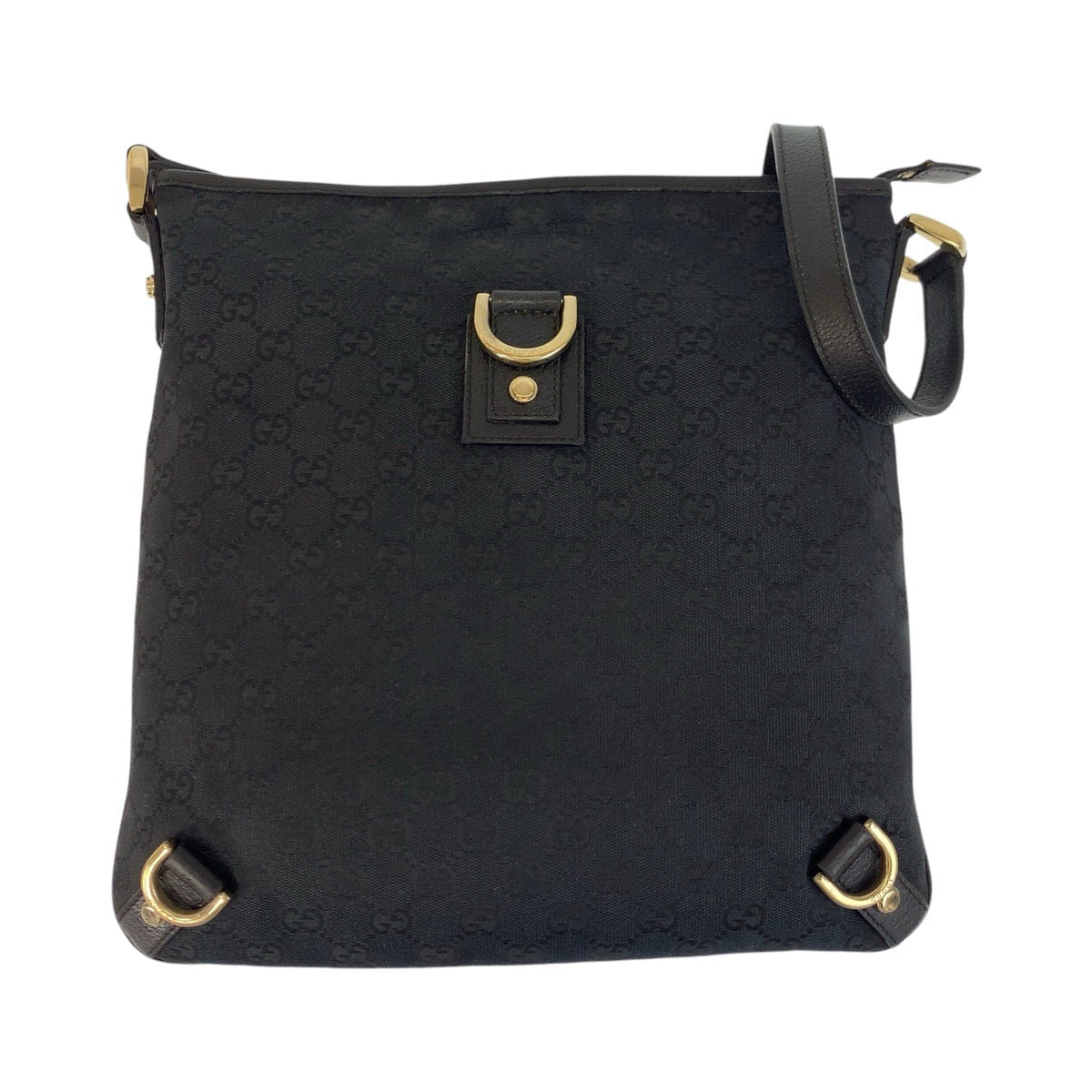 GUCCI Shoulder Bag 131326 GG canvas black Abbey