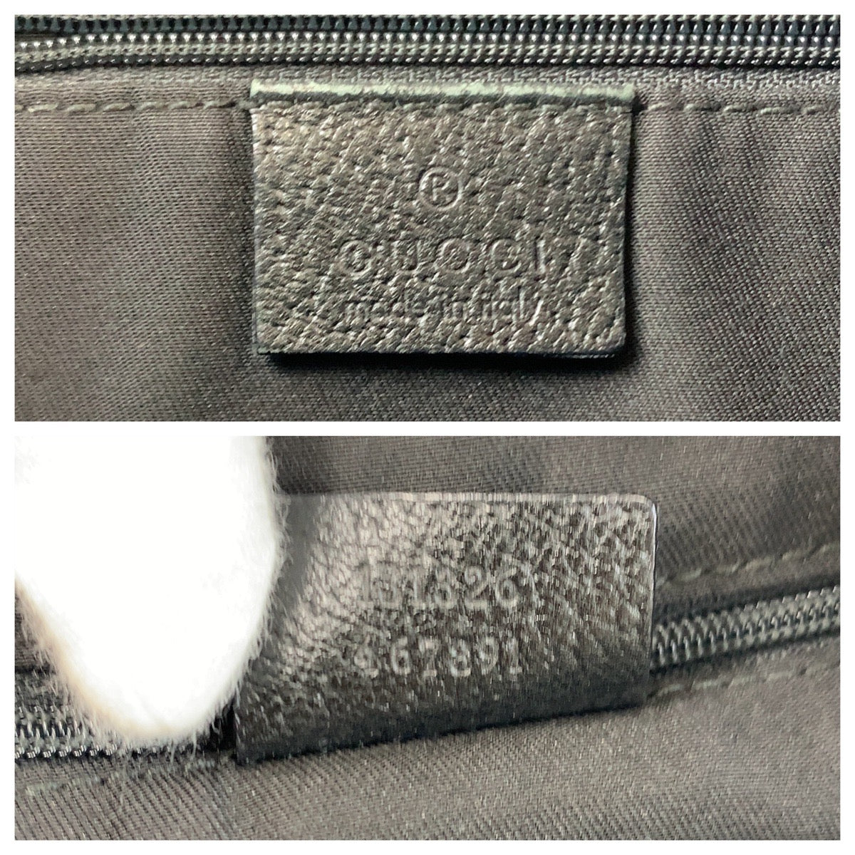 GUCCI Shoulder Bag 131326 GG canvas black Abbey