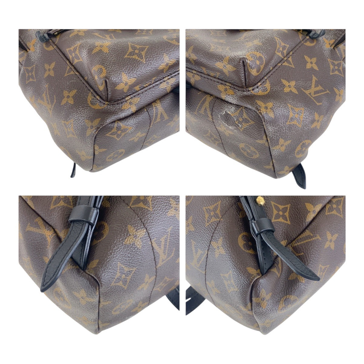 LOUIS VUITTON Backpack M44871 PVC Brown Monogram Palm Springs PM