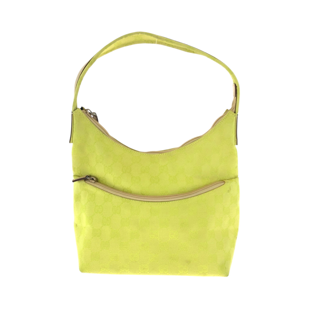 GUCCI Shoulder Bag 001 3386 GG canvas yellow