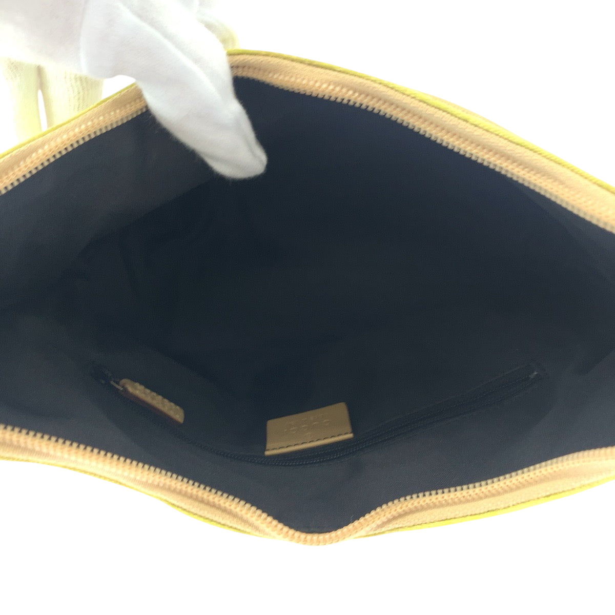GUCCI Shoulder Bag 001 3386 GG canvas yellow