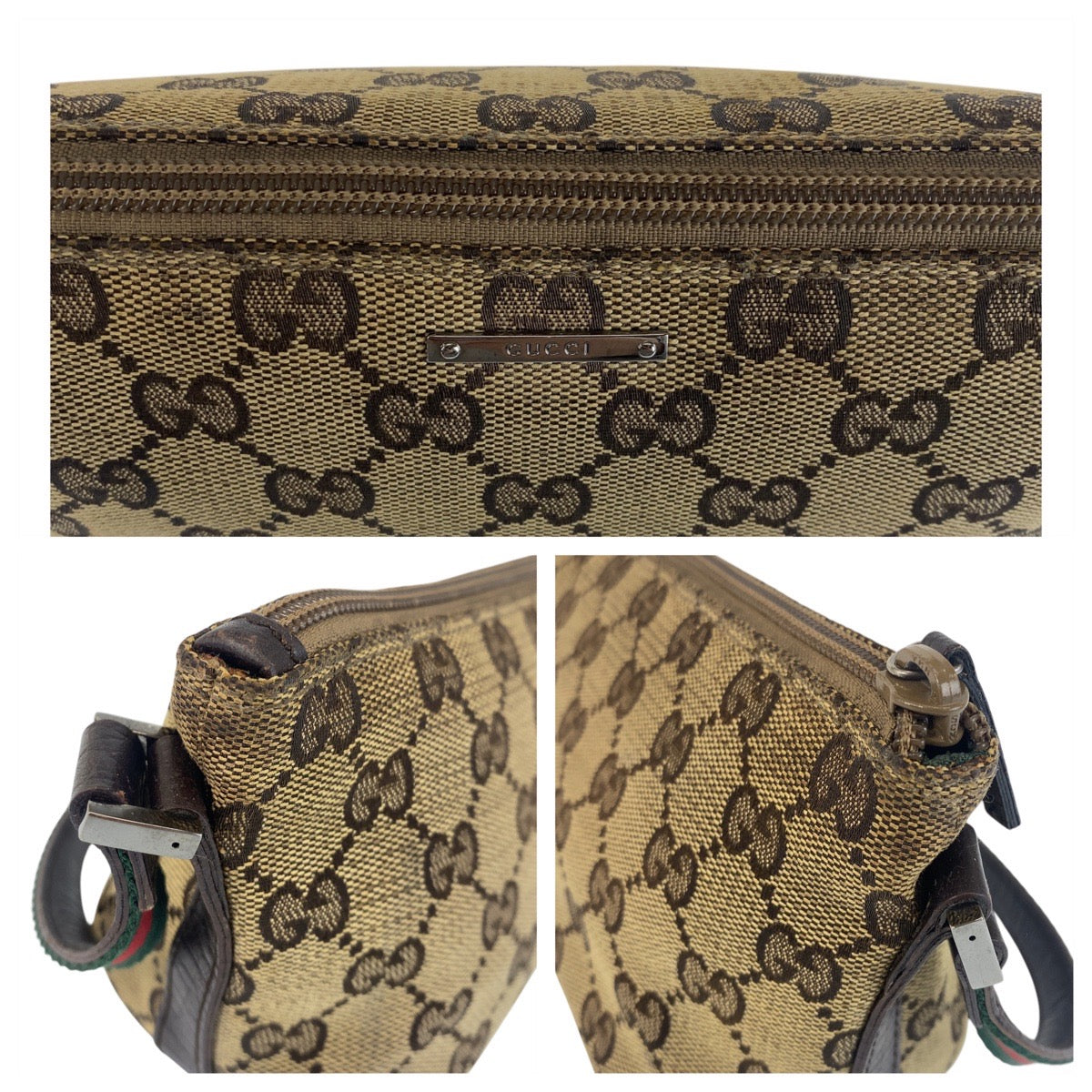 GUCCI Handbag 141809 GG canvas beige Sherry line