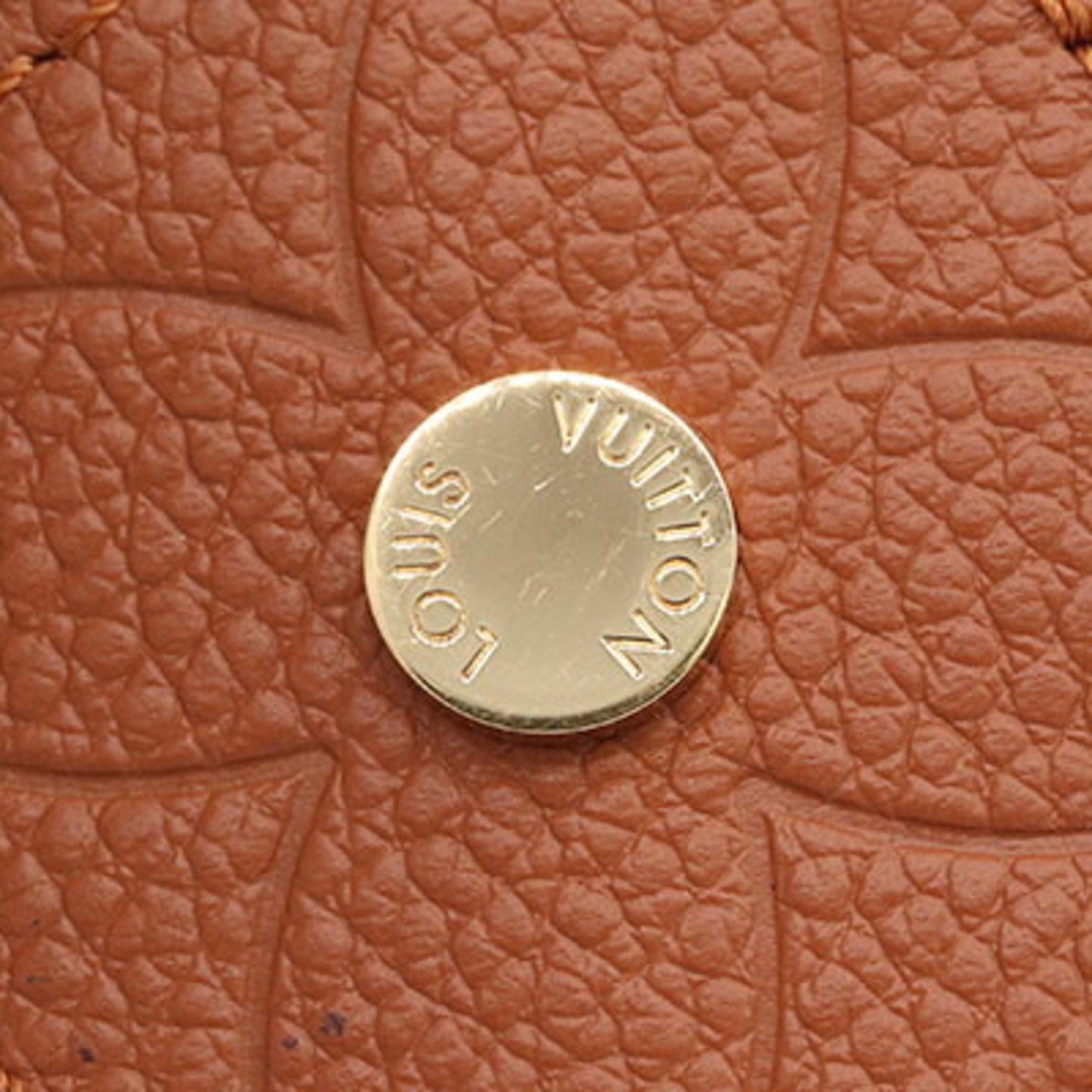 Louis Vuitton Gold Leather Flower wallet accessories