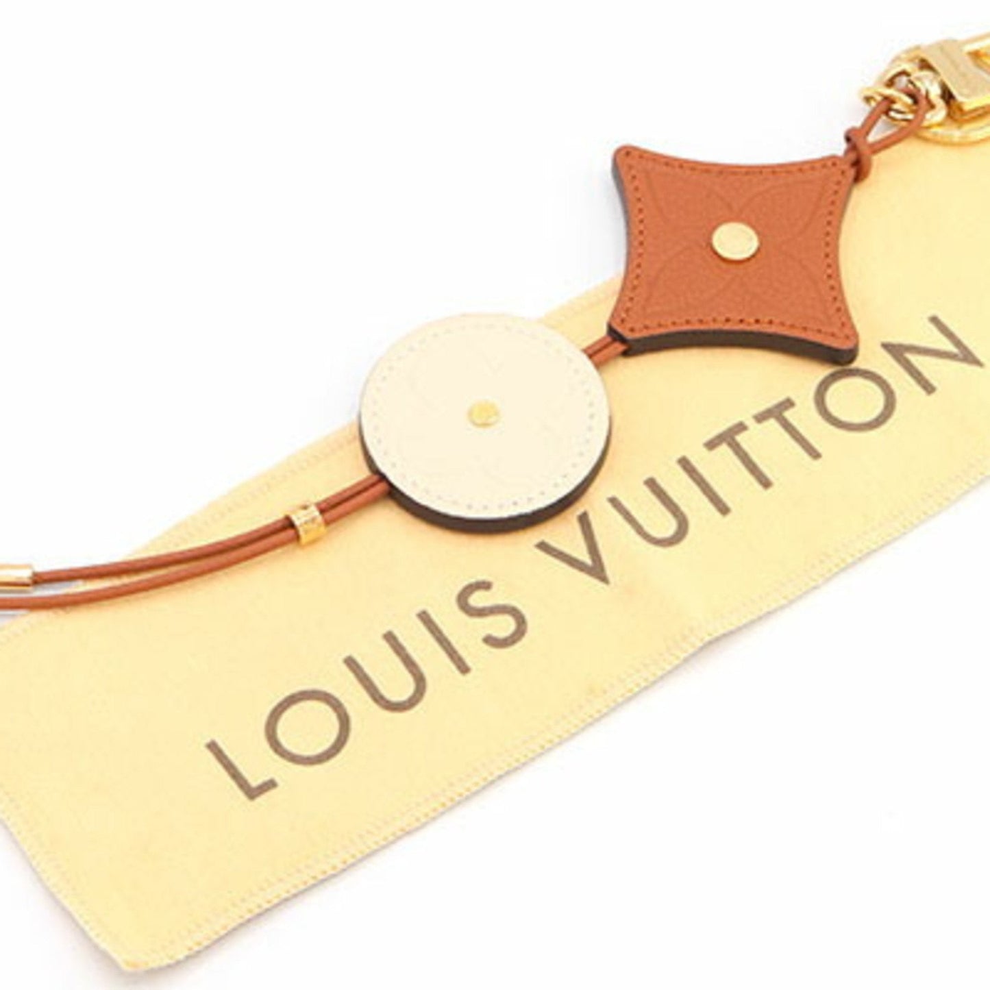 Louis Vuitton Gold Leather Flower wallet accessories