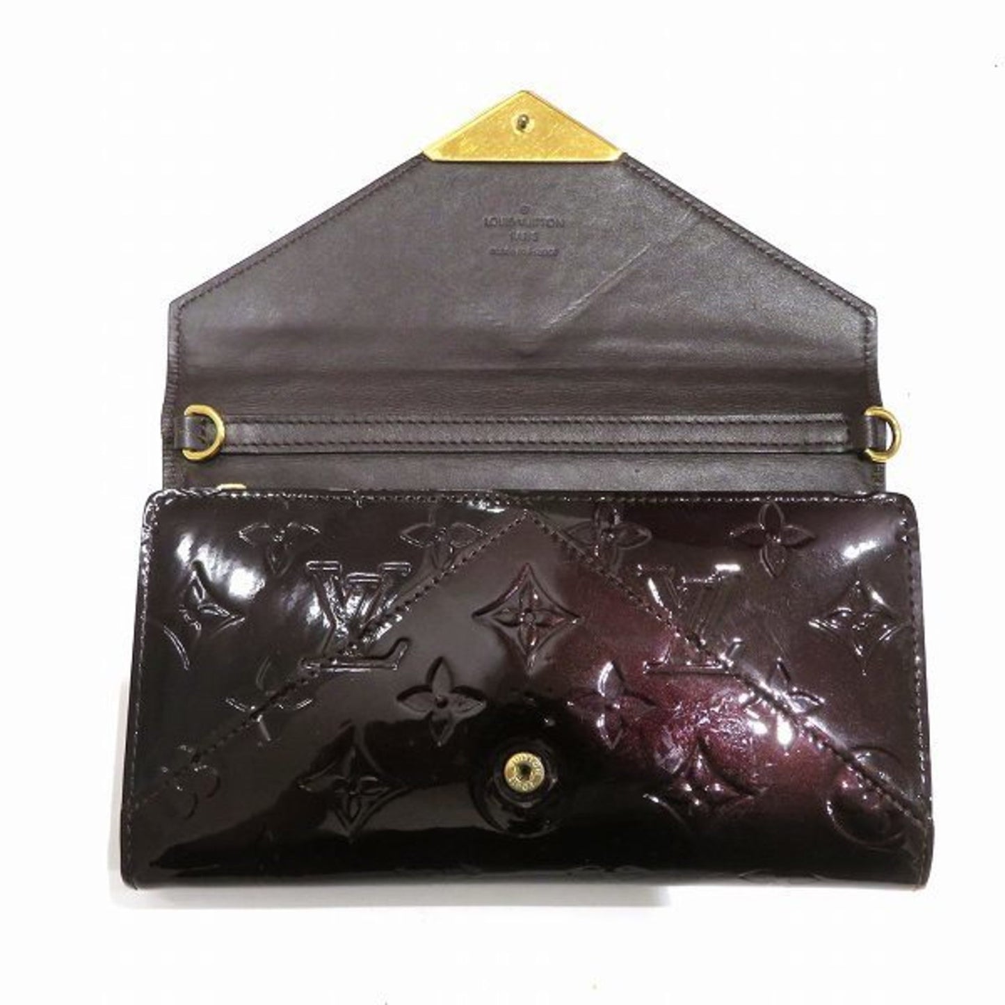 Louis Vuitton Bordeaux Patent leather Sarah wallet accessories