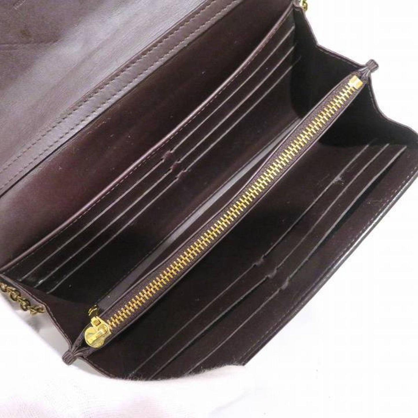 Louis Vuitton Bordeaux Patent leather Sarah wallet accessories