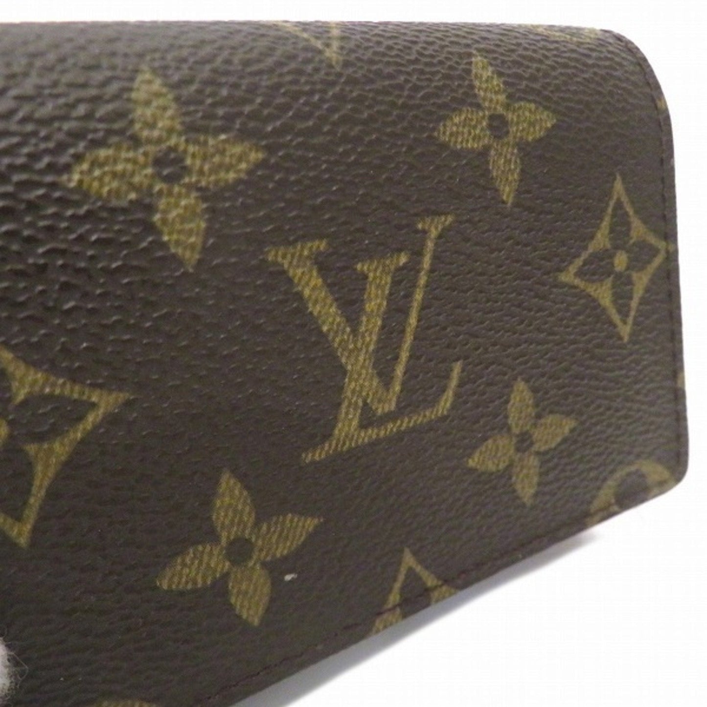 Louis Vuitton Brown Canvas Card case wallet accessories