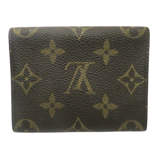 Louis Vuitton Brown Canvas Card case wallet accessories