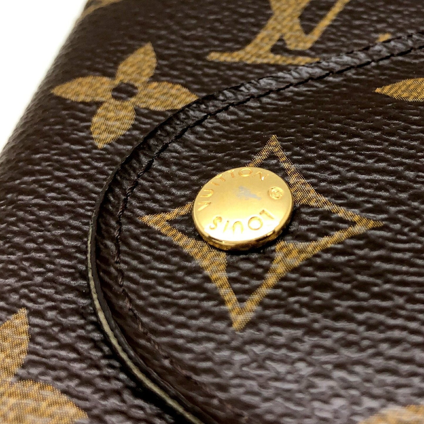 Louis Vuitton Brown Canvas Porte cles wallet accessories