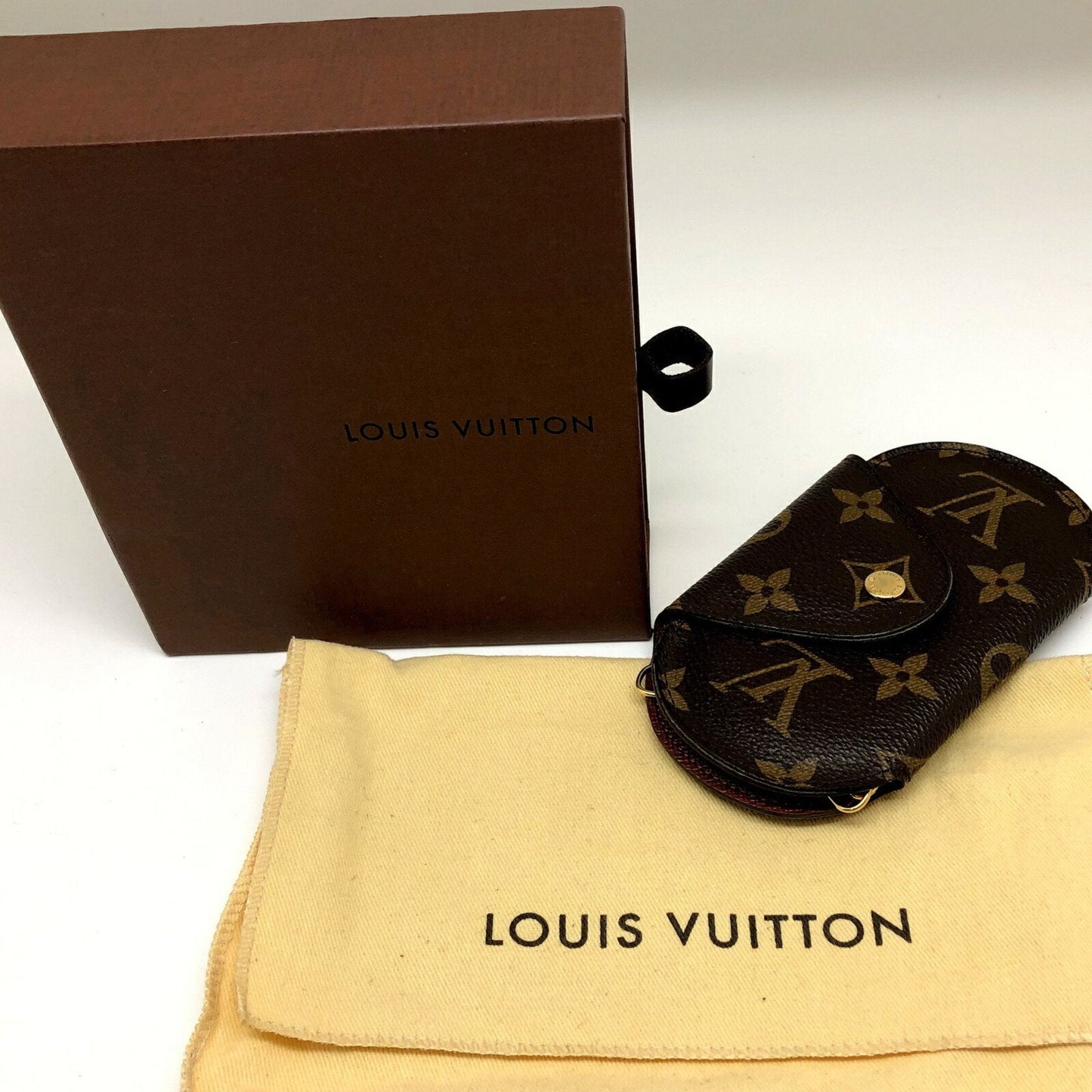 Louis Vuitton Brown Canvas Porte cles wallet accessories