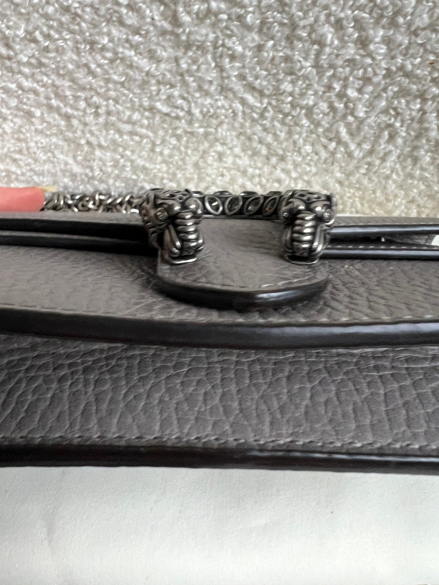 Gucci Dionysus GG Grey Super Mini Shoulder Bag (RRP £985)