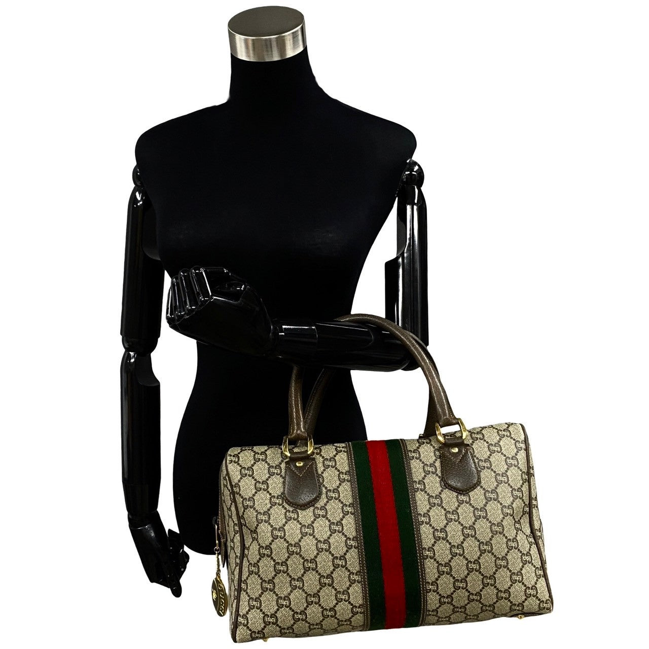 GUCCI Handbag leather Brown Sherry line