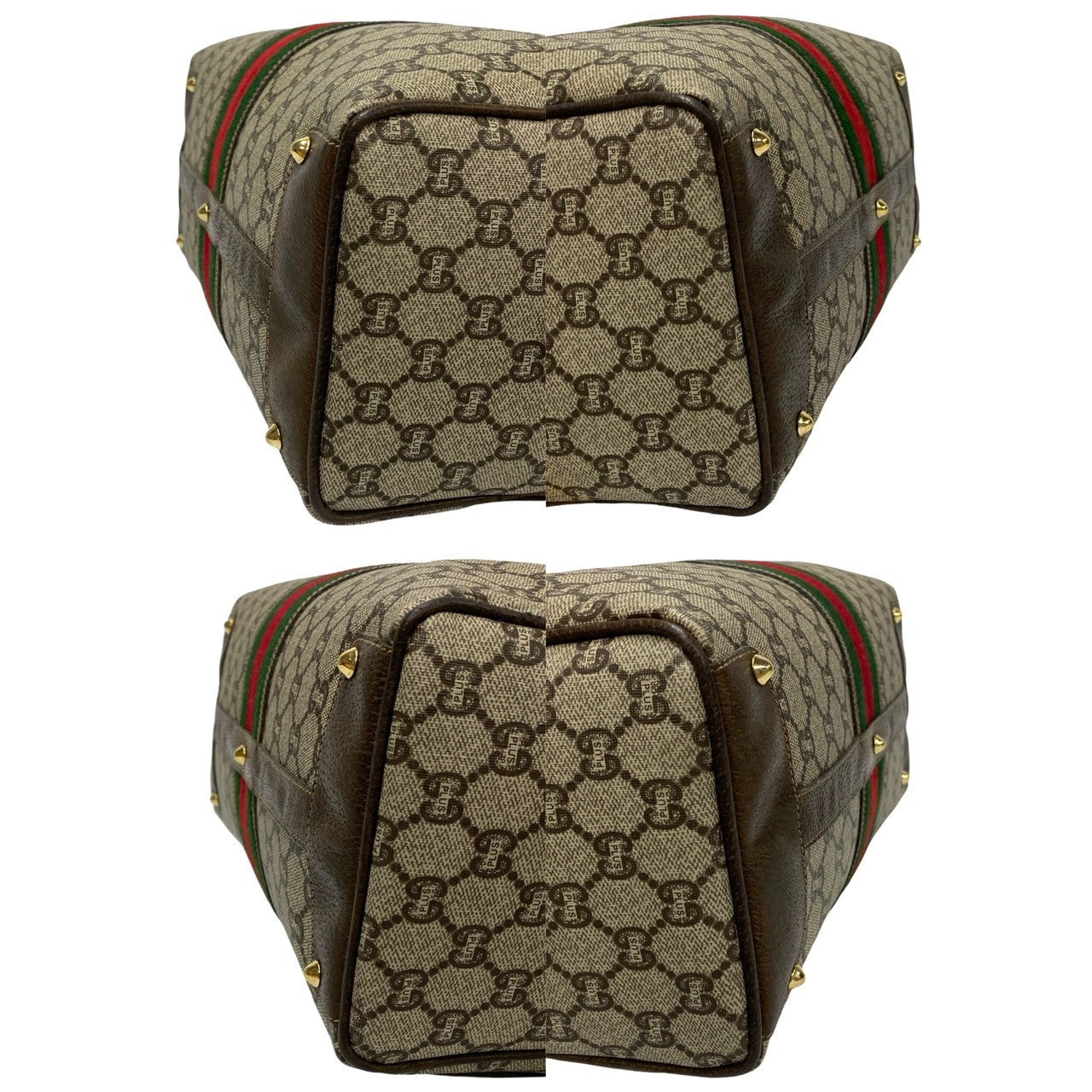 GUCCI Handbag leather Brown Sherry line