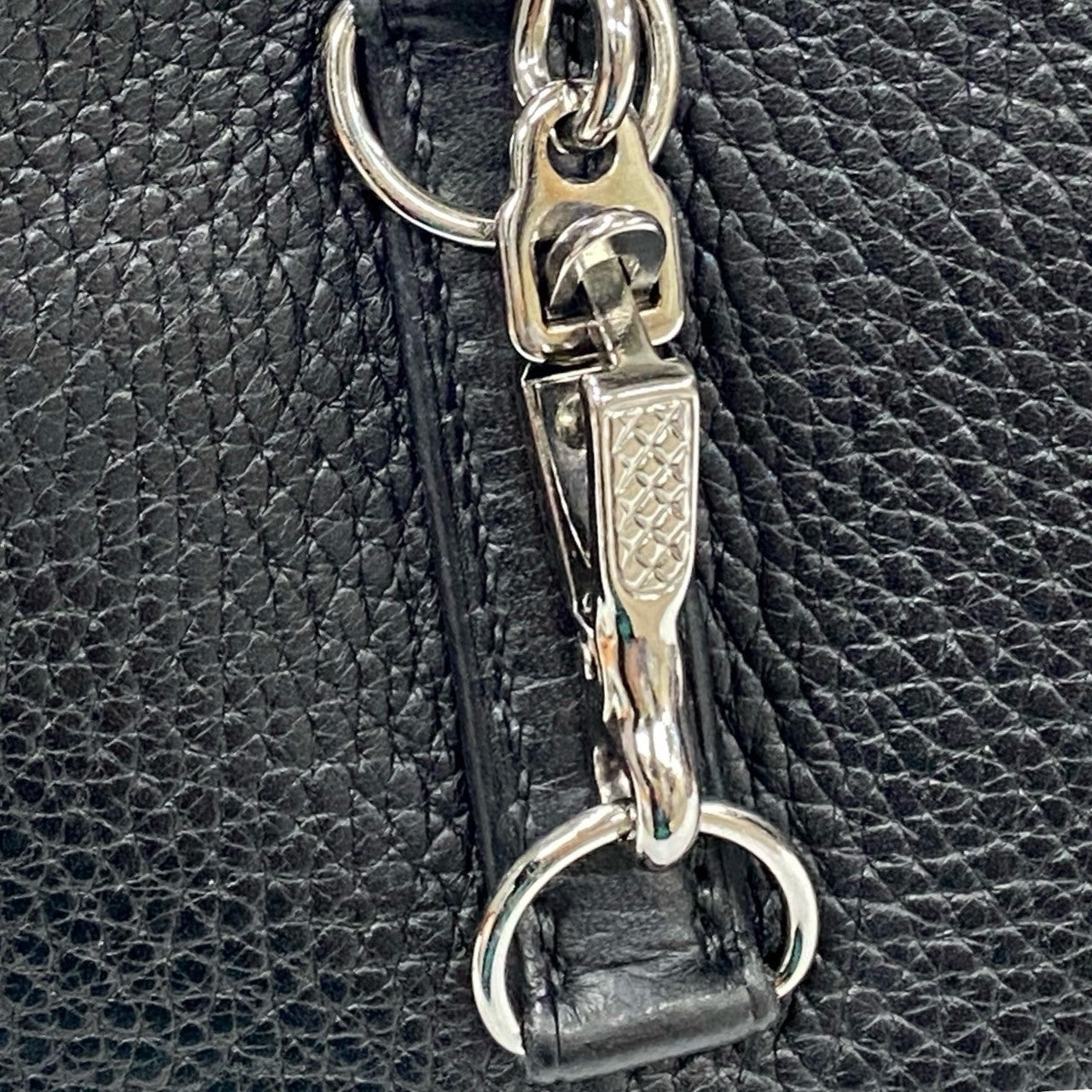 HERMES Shoulder Bag Taurillon Clemence black Trim 31