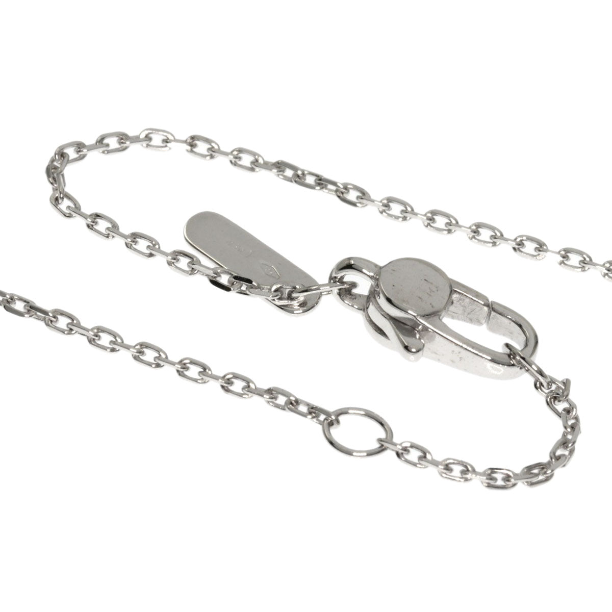 GUCCI Necklace K18WG Silver Icon Toile Diamond