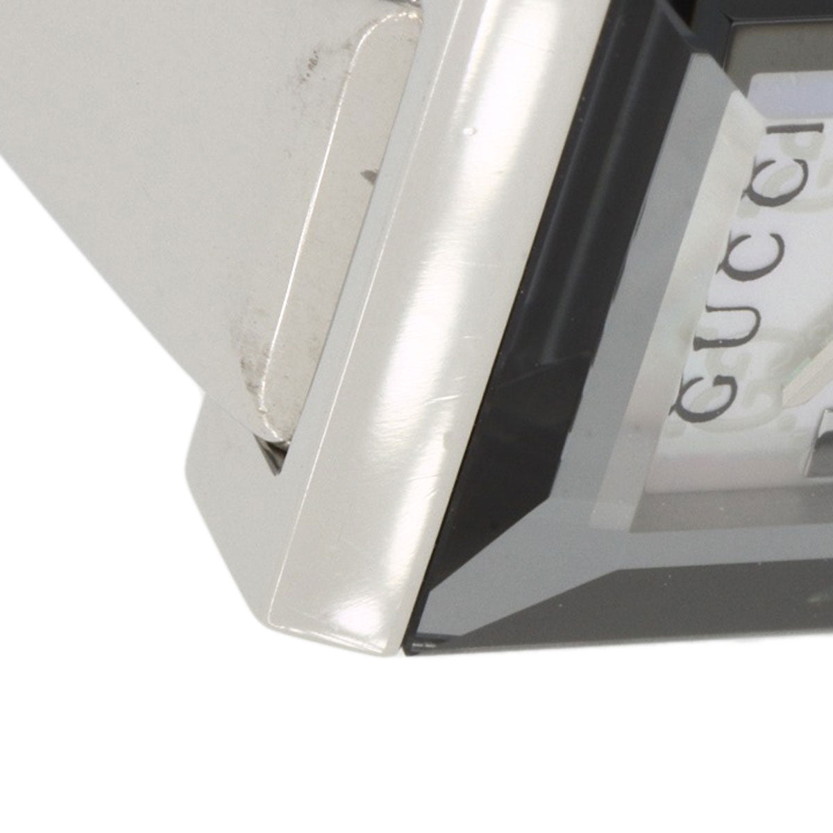 GUCCI Watches Quartz 128.5 Stainless Steel , Stainless Steel Silver GG G-frame White shell dial Women Used