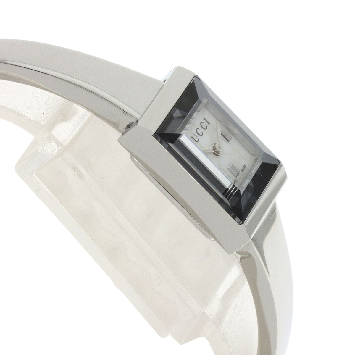 GUCCI Watches Quartz 128.5 Stainless Steel , Stainless Steel Silver GG G-frame White shell dial Women Used