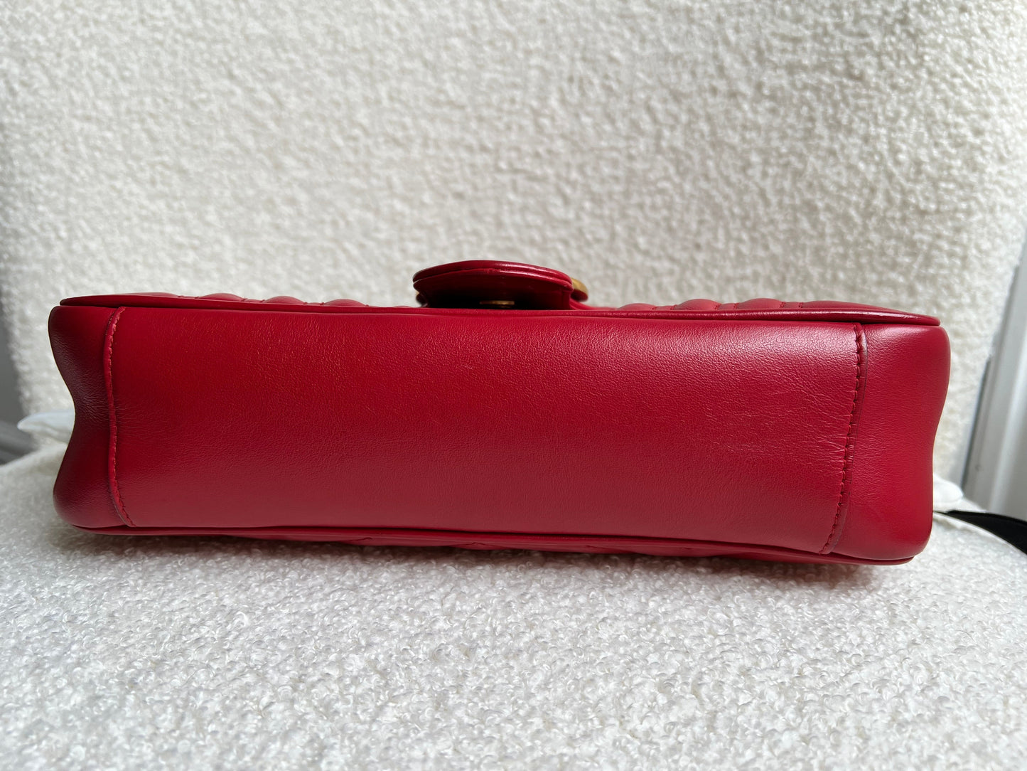 Gucci GG Hibiscus Red Marmont Small Shoulder Bag (RRP £2,070)