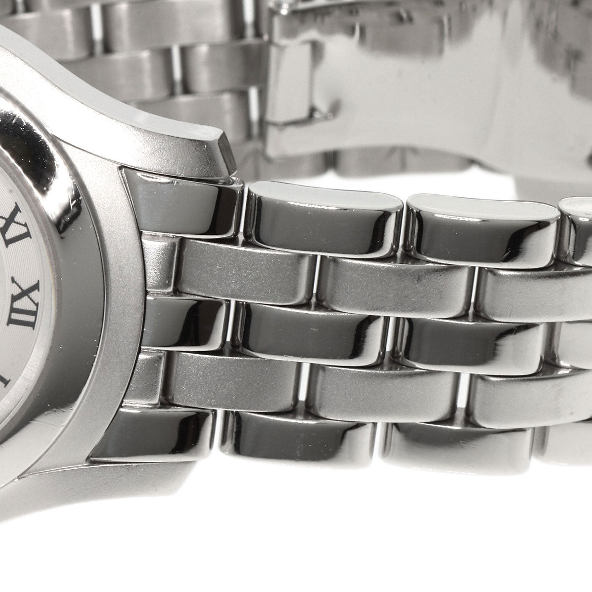 GUCCI Watches Quartz 5500L Stainless Steel , Stainless Steel Silver Round face Silver dial Women Used