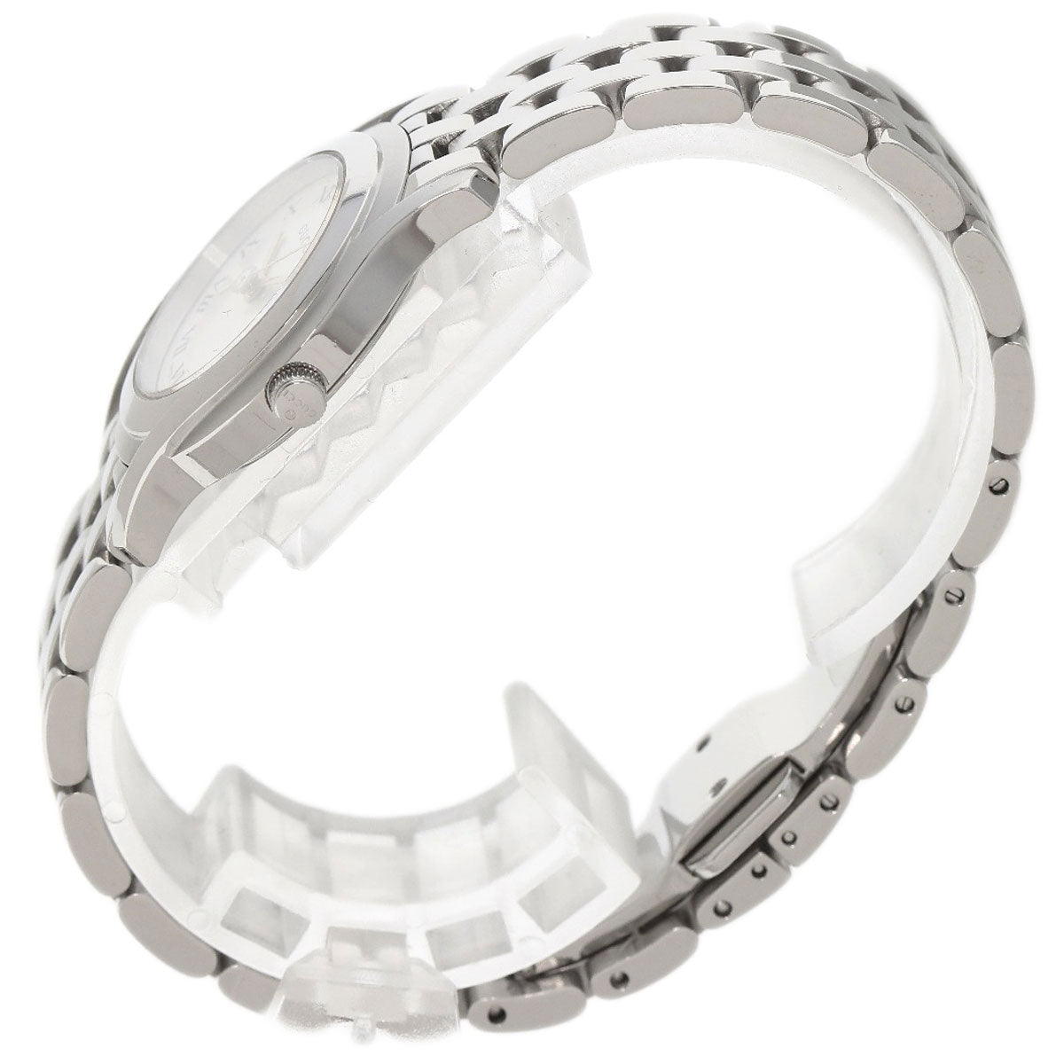 GUCCI Watches Quartz 5500L Stainless Steel , Stainless Steel Silver Round face Silver dial Women Used