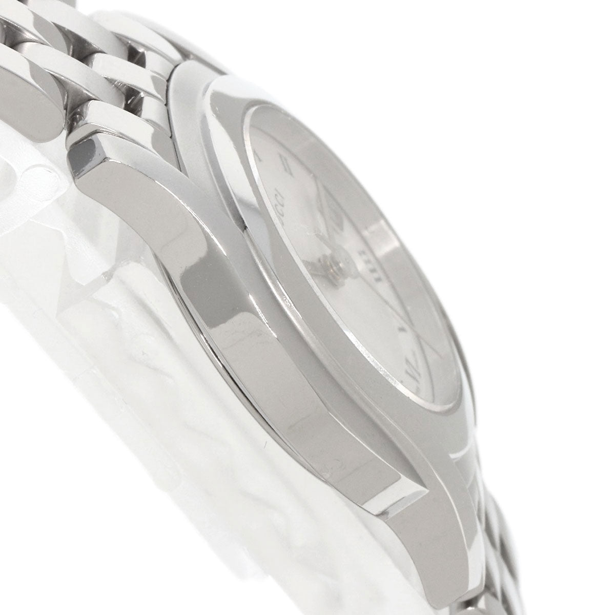 GUCCI Watches Quartz 5500L Stainless Steel , Stainless Steel Silver Round face Silver dial Women Used