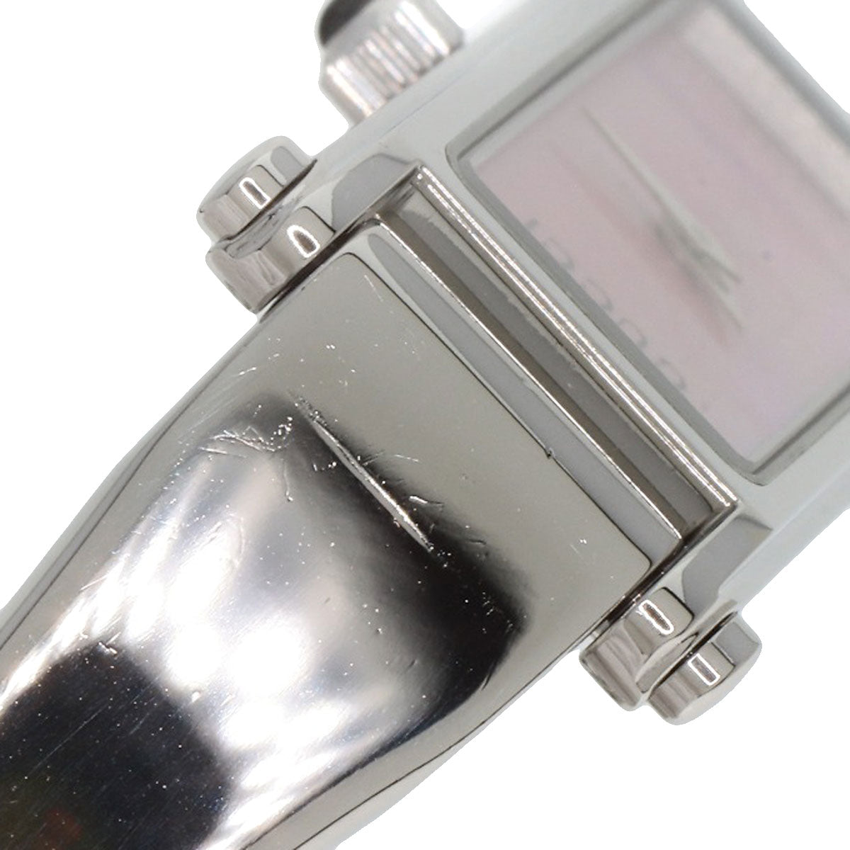 GUCCI Watches Quartz Stainless Steel , Stainless Steel Silver 1500L Pink shell dial Women Used