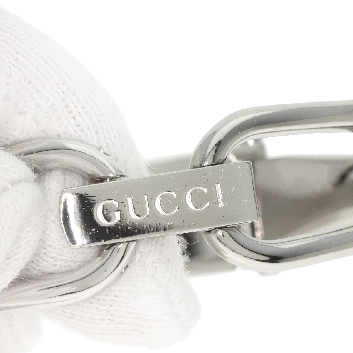 GUCCI Watches Quartz Stainless Steel , Stainless Steel Silver 1500L Pink shell dial Women Used