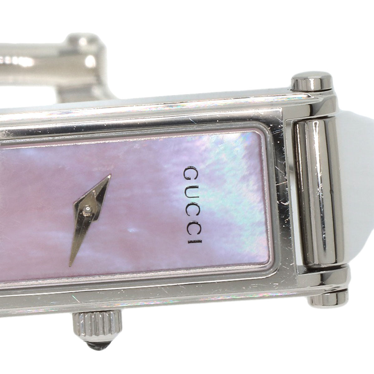 GUCCI Watches Quartz Stainless Steel , Stainless Steel Silver 1500L Pink shell dial Women Used