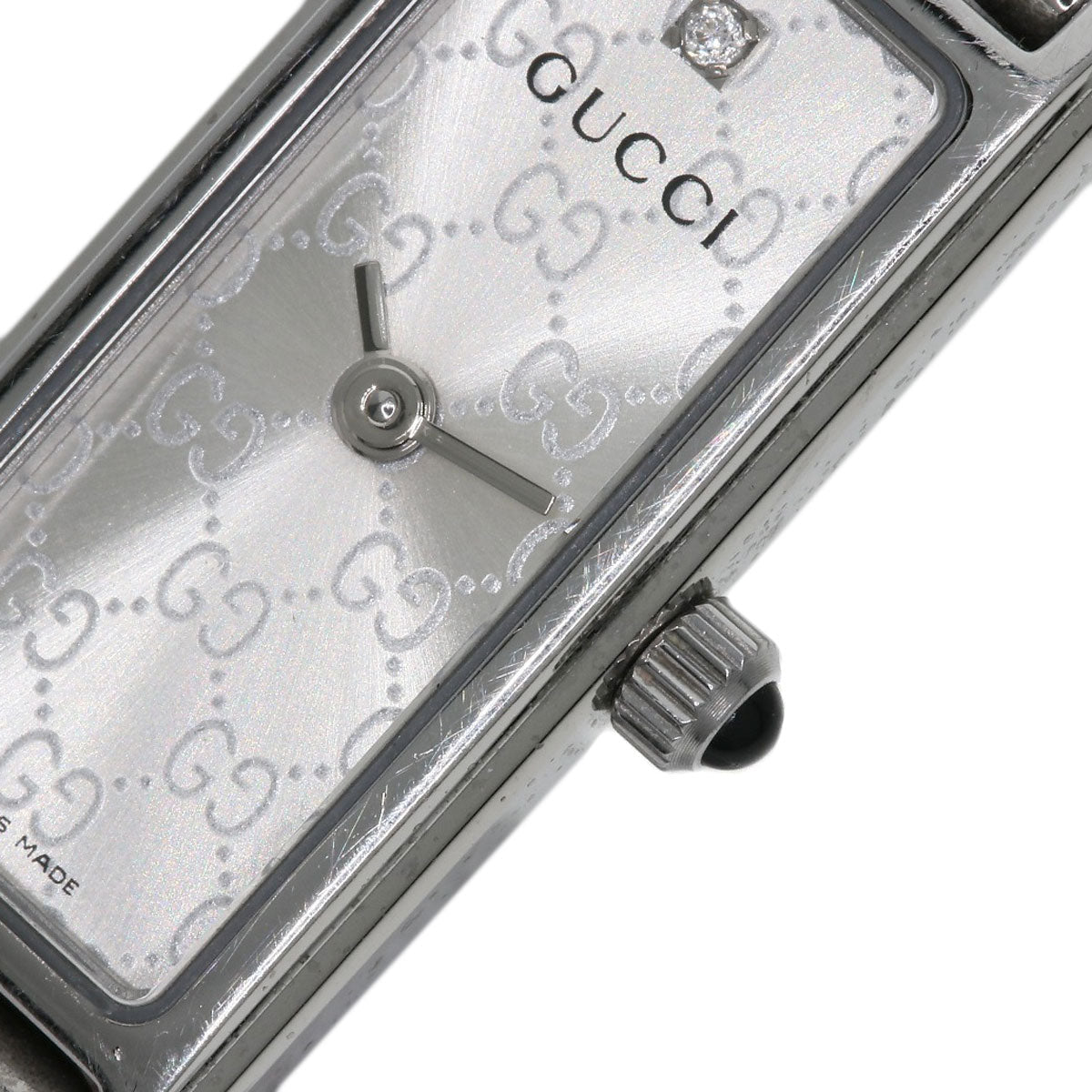GUCCI Watches Quartz Stainless Steel Silver 1500L 1P Diamond Silver dial