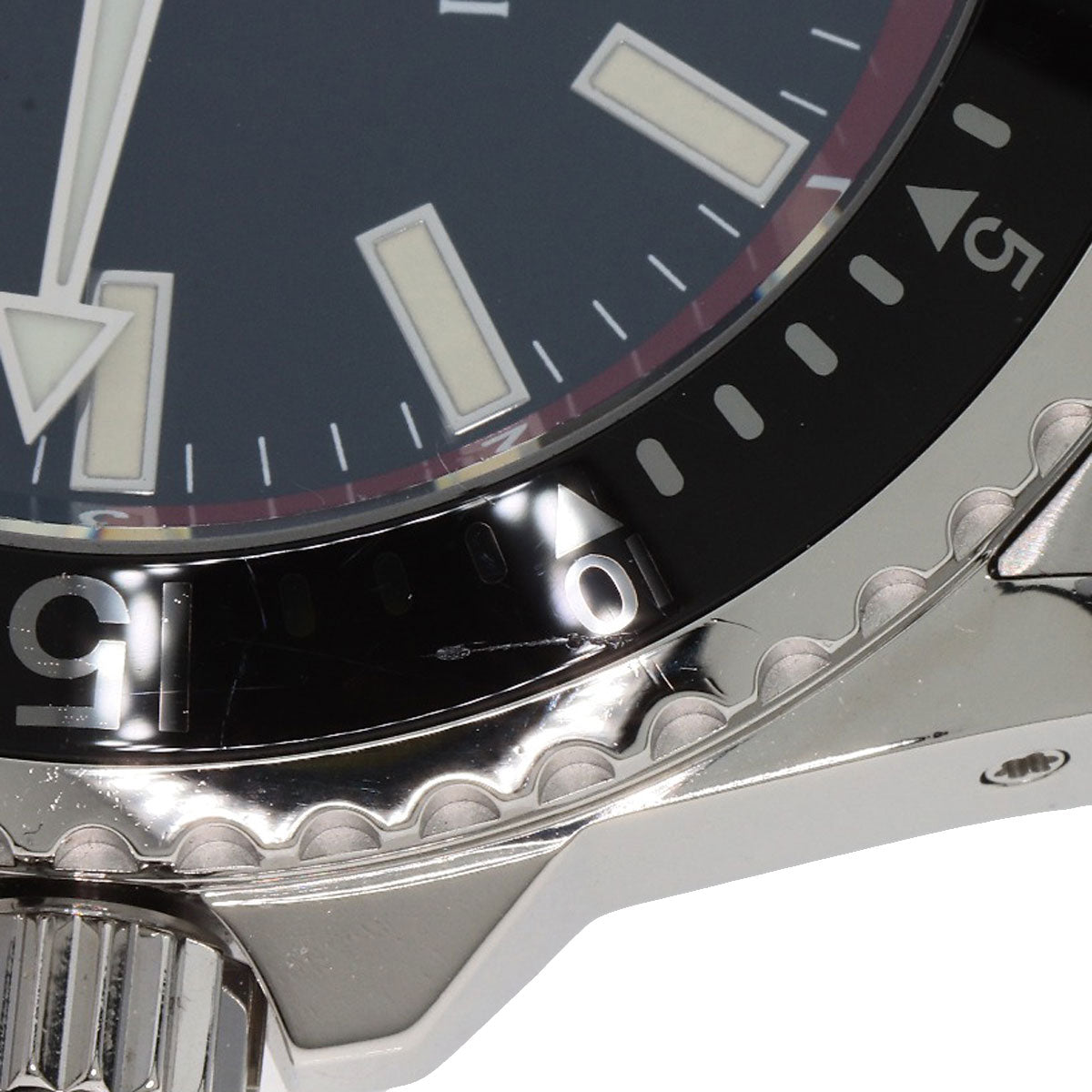 GUCCI Watches Quartz YA136.2 Stainless Steel , Stainless Steel Silver Dive DIVE black dial mens Used