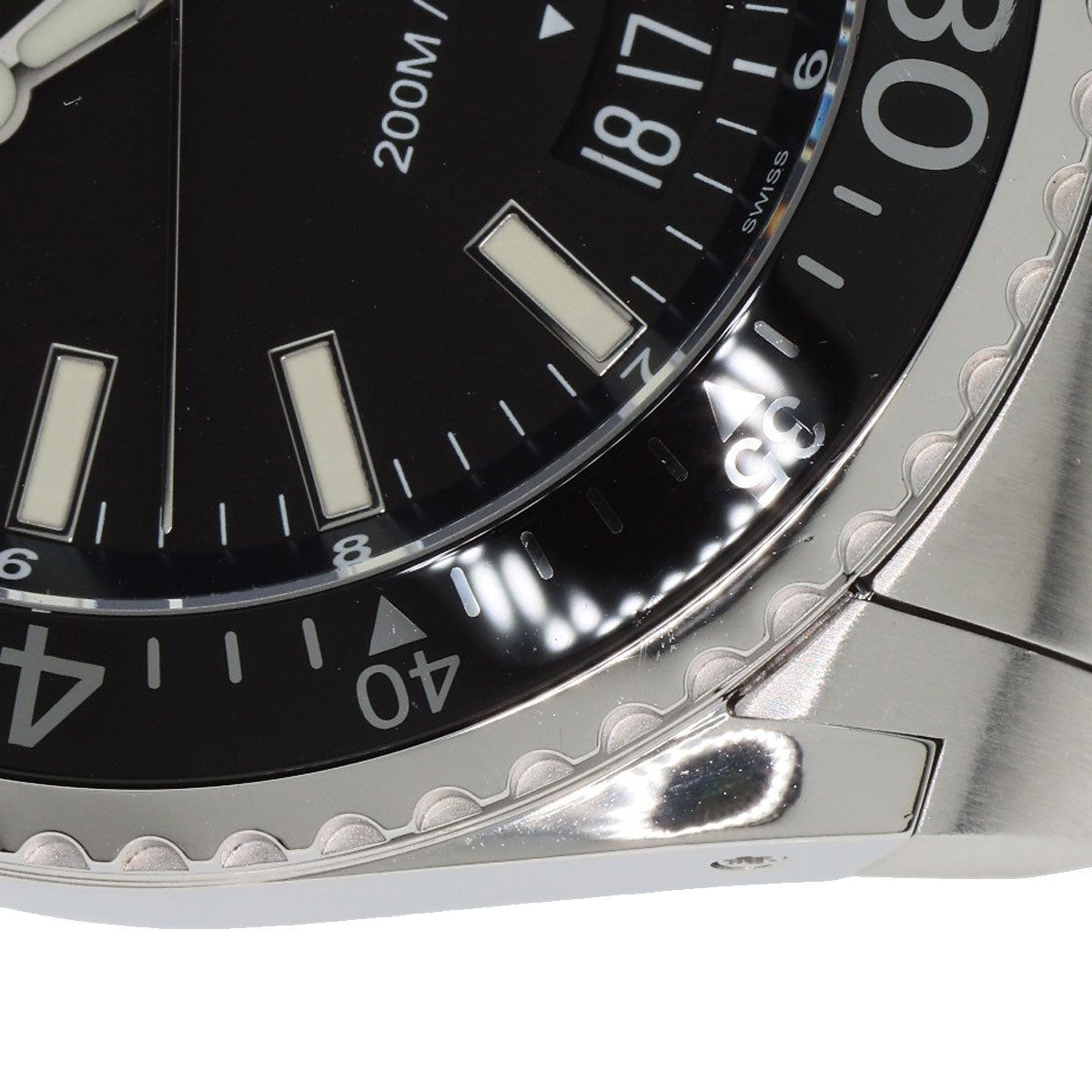 GUCCI Watches Quartz YA136.2 Stainless Steel , Stainless Steel Silver Dive DIVE black dial mens Used