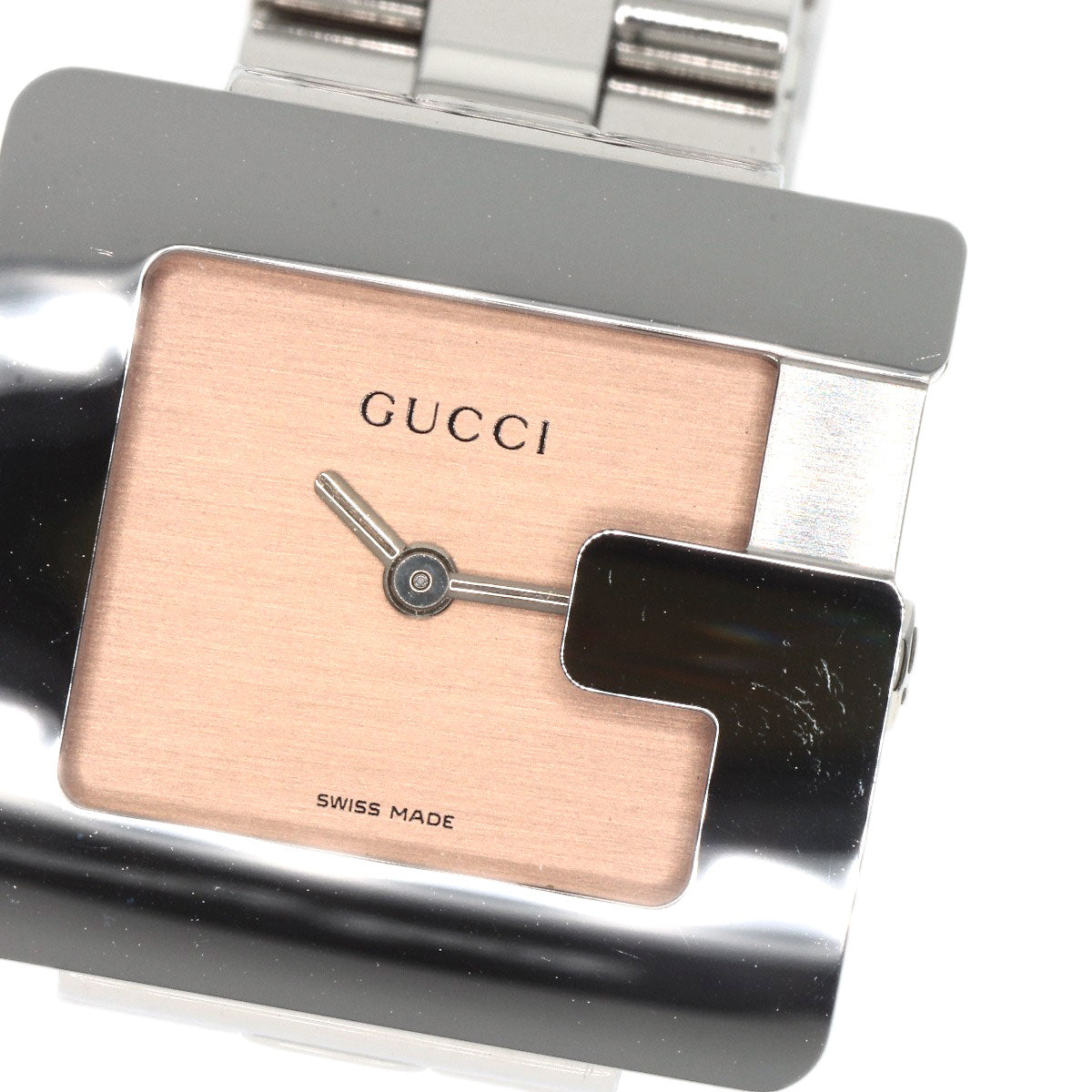 GUCCI Watches Quartz Stainless Steel , Stainless Steel Silver 3600L Orange dial Women Used